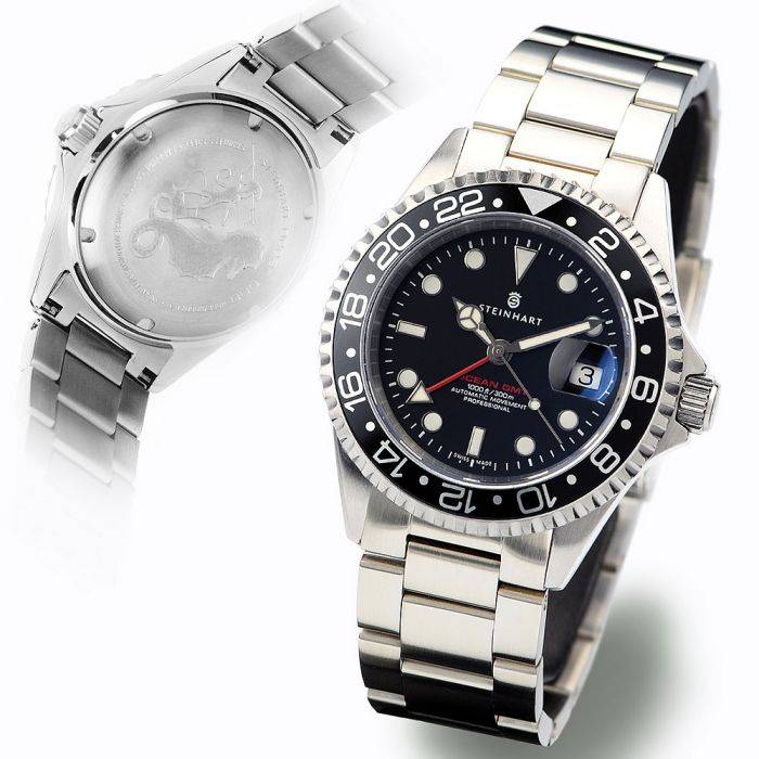 Steinhart Ocean One GMT BLACK Taucheruhr Tägliche Deals