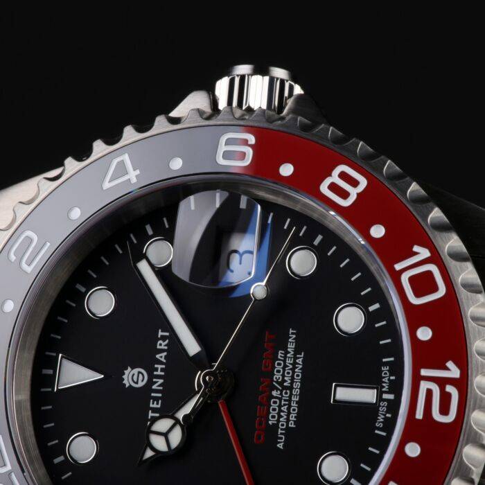 Steinhart Ocean One GMT BLACK-RED Ceramic Taucheruhr VIP-Rabatte