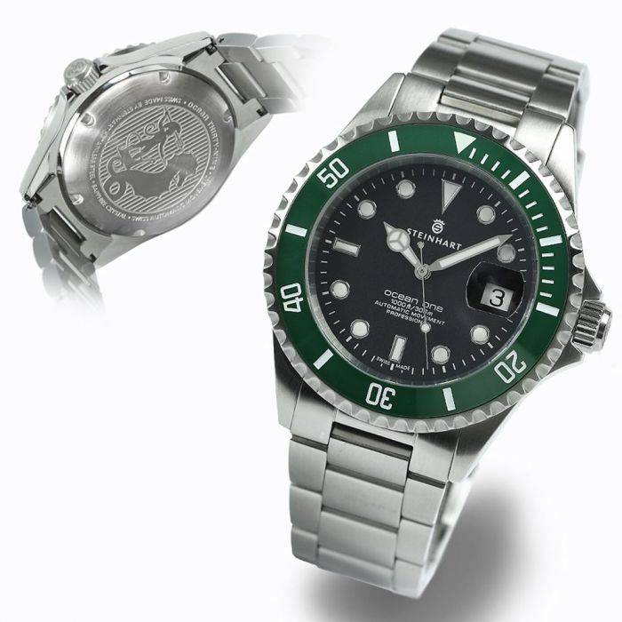 Steinhart Ocean 39 GREEN Ceramic Taucheruhr Super Sparpreis