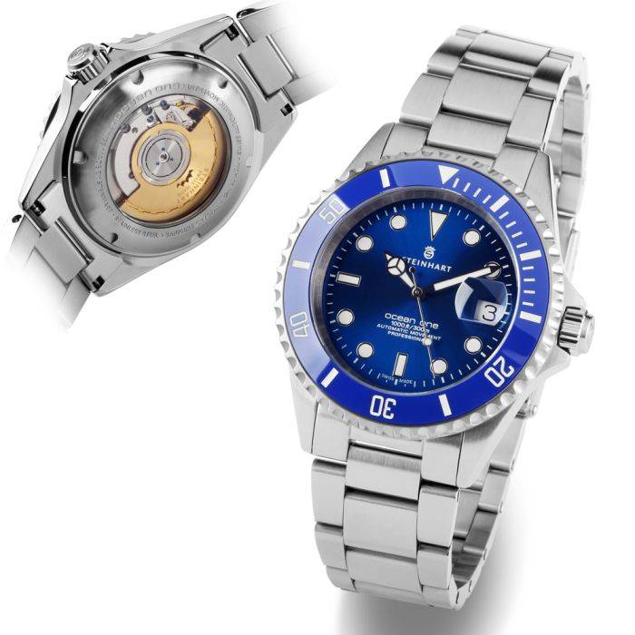 Steinhart Ocean One premium BLUE Ceramic Taucheruhr Zeitbegrenzte Promotion