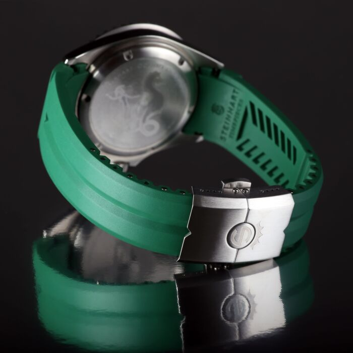 Steinhart Kautschukband grün 20x16 mm für Ocean 39 mit Schließe Stahl Letzte 2 Tage