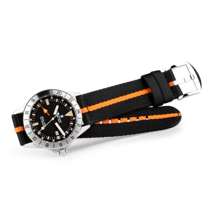 Steinhart Natoband schwarz/orange Valentinstagsangebot