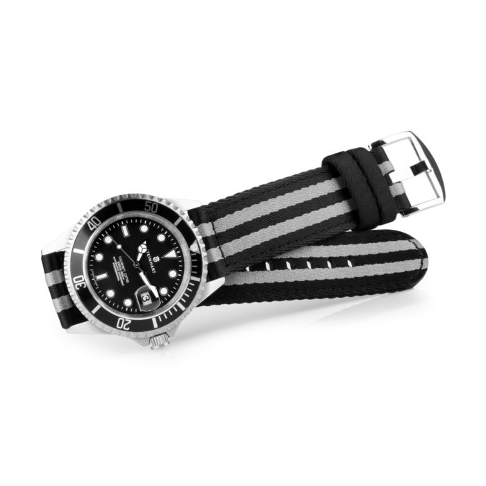 Steinhart Natoband schwarz/grau Jubiläumsangebot