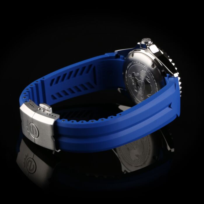 Steinhart Kautschukband blau 22x18 mm für Ocean 42 und Ocean 44 mit Schließe Stahl VIP-Rabatte